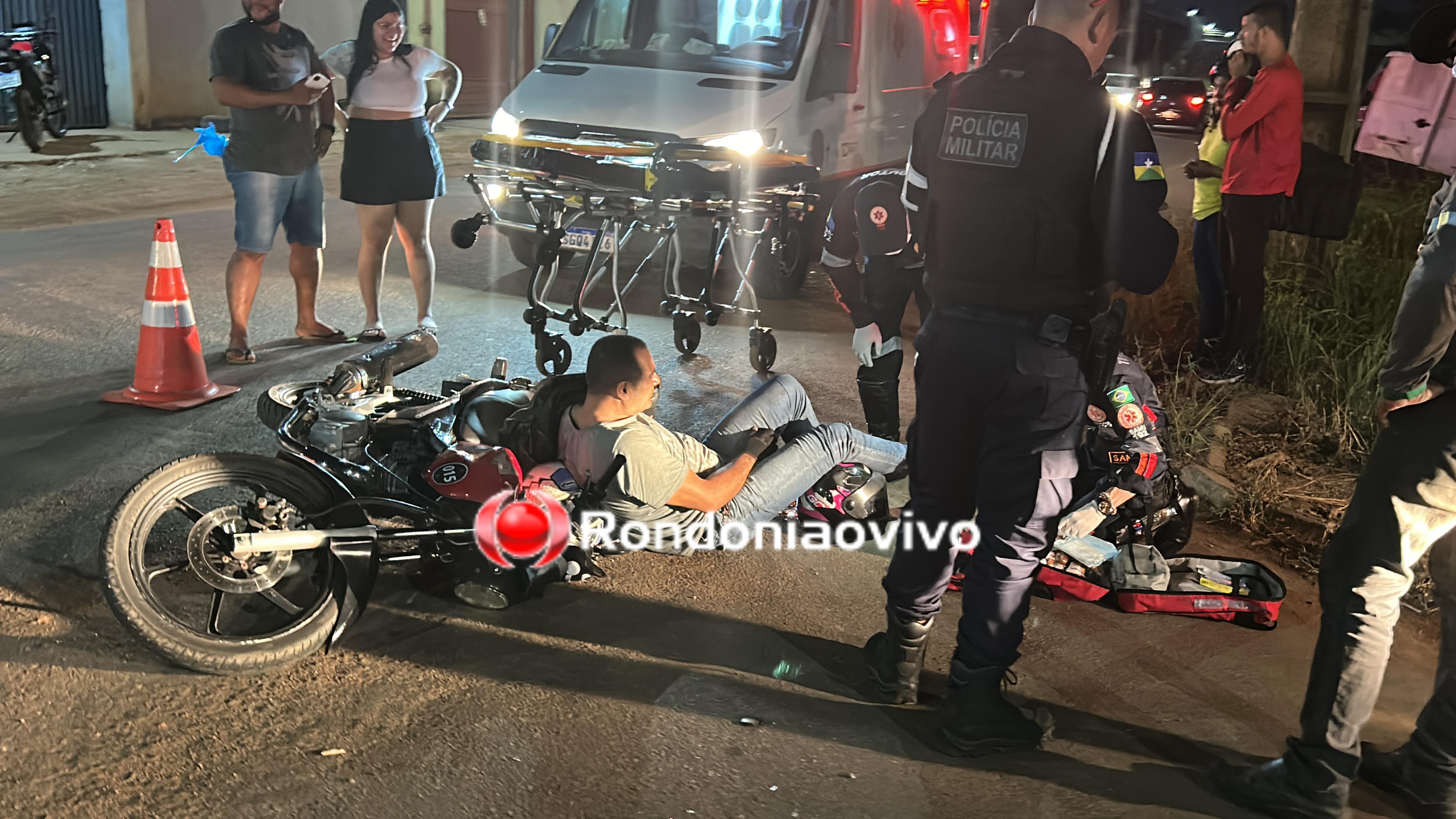 VÍDEO: Moto App sofre grave fratura exposta ao ser atropelado por caçamba