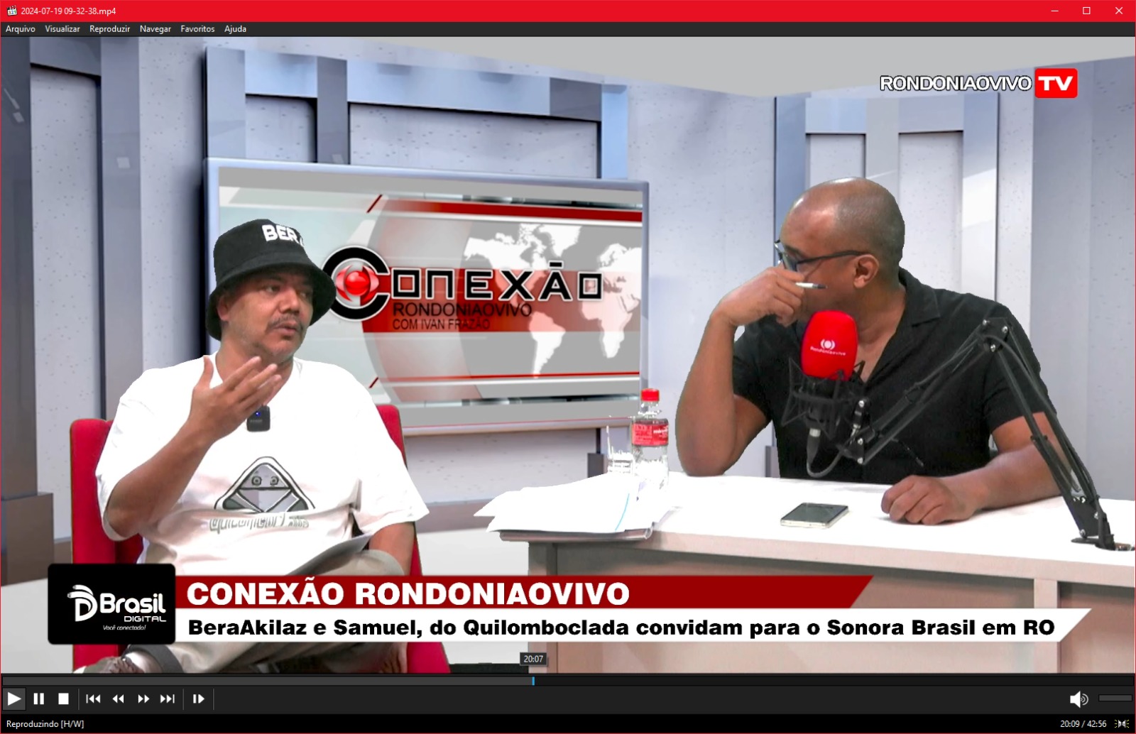 CONEXÃO RONDONIAOVIVO: BeraAkilaz, do Quilomboclada, convida para o Sonora Brasil em RO