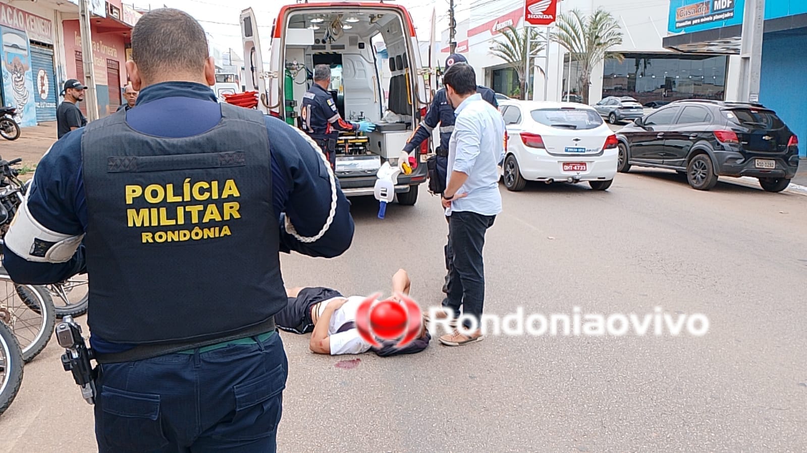 NA CONTRAMÃO: Adolescente bate a cabeça após atropelar empresário na Avenida Amazonas