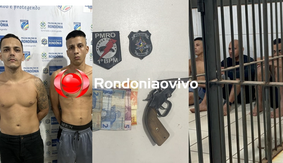 NO TRIÂNGULO: Foragidos do 603 e apenado são presos com arma durante ação da PP e PM