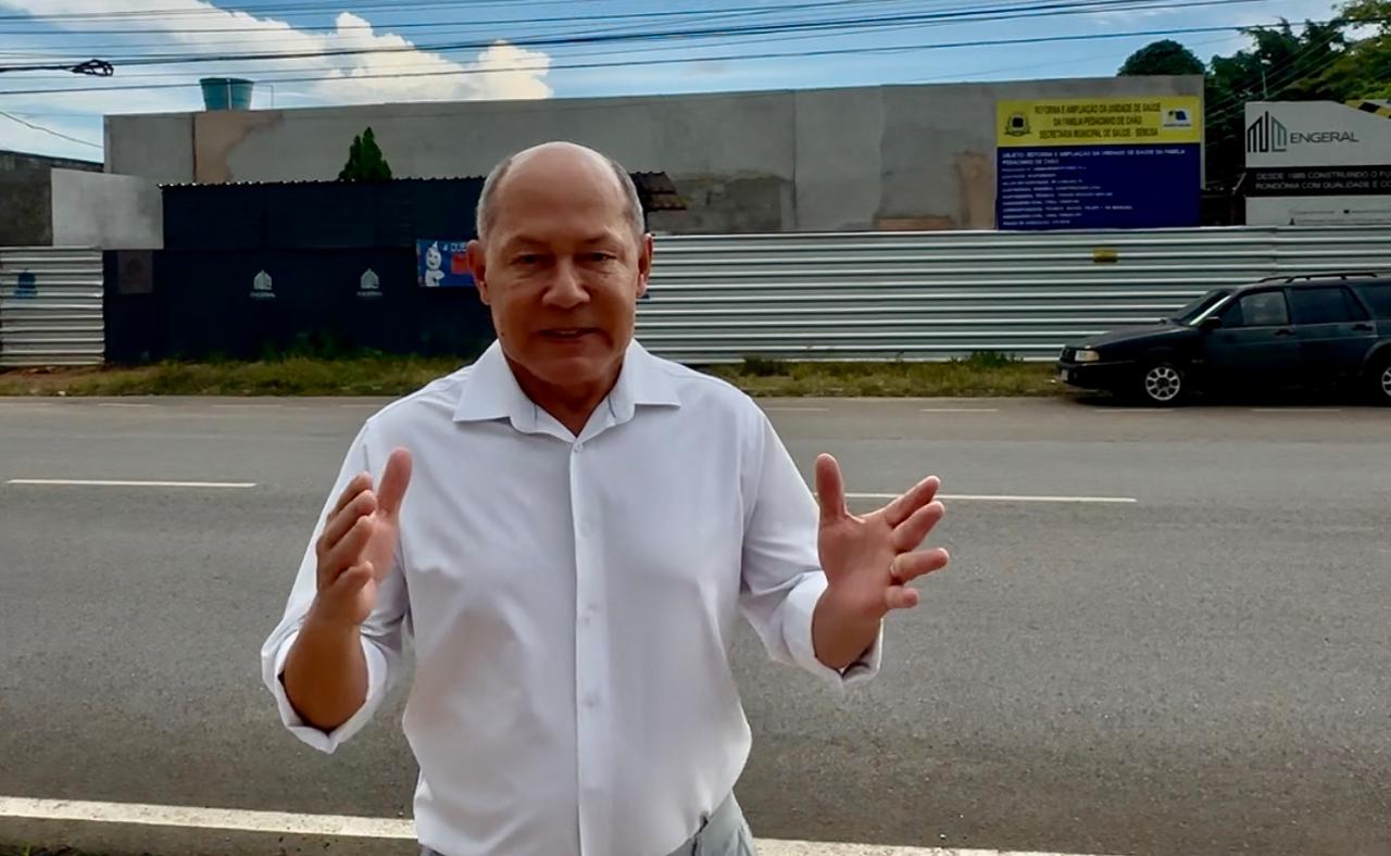 CHRISÓSTOMO: Deputado fiscaliza obra da USF Pedacinho de Chão, em Porto Velho