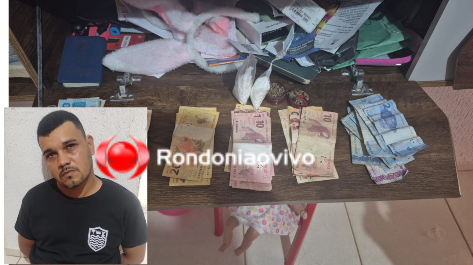 APÓS DENÚNCIA: PM prende homem por tráfico de drogas no Orgulho do Madeira