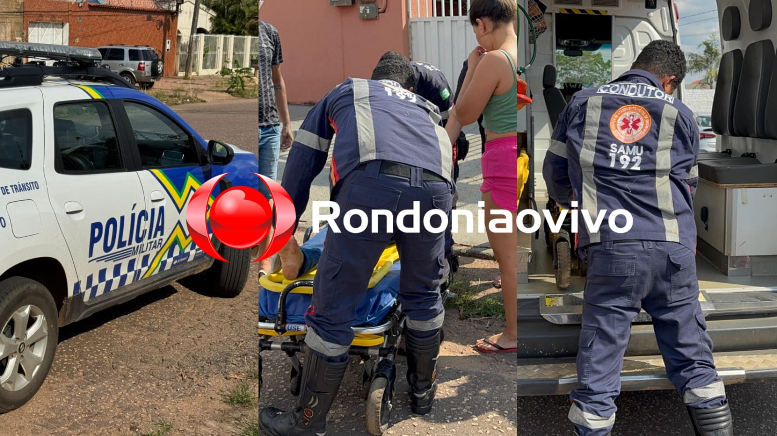 URGENTE: Mulher fratura perna e braço após grave atropelamento