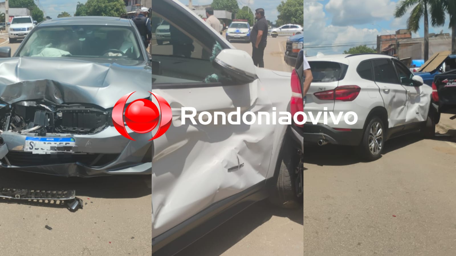 VEÍCULOS DE LUXO: Duas BMW e Hilux se envolvem em acidente; Motorista ferido ia para casamento