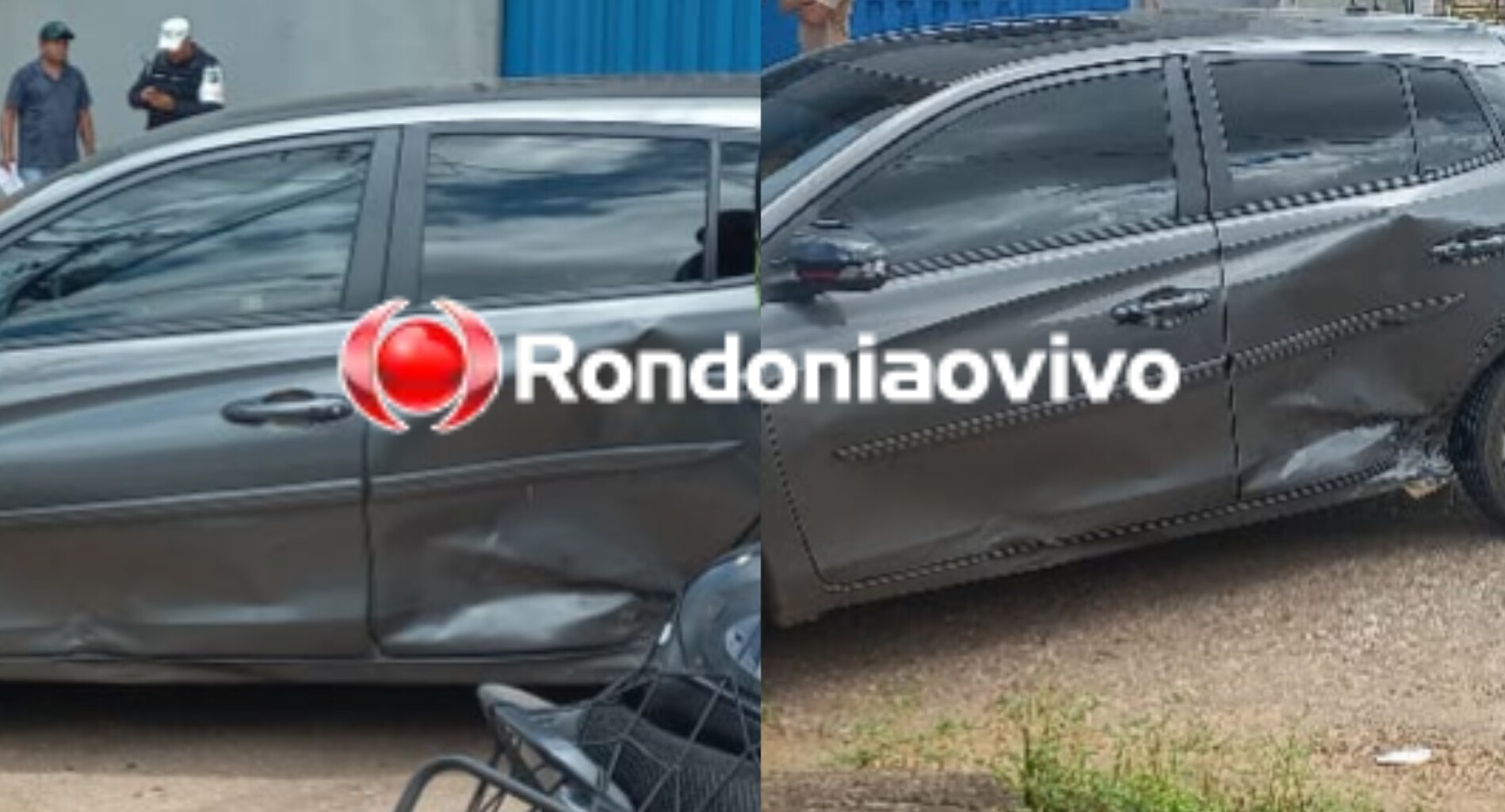 INCONSCIENTE: Motociclista fica em estado grave após colisão em Toyota Yaris