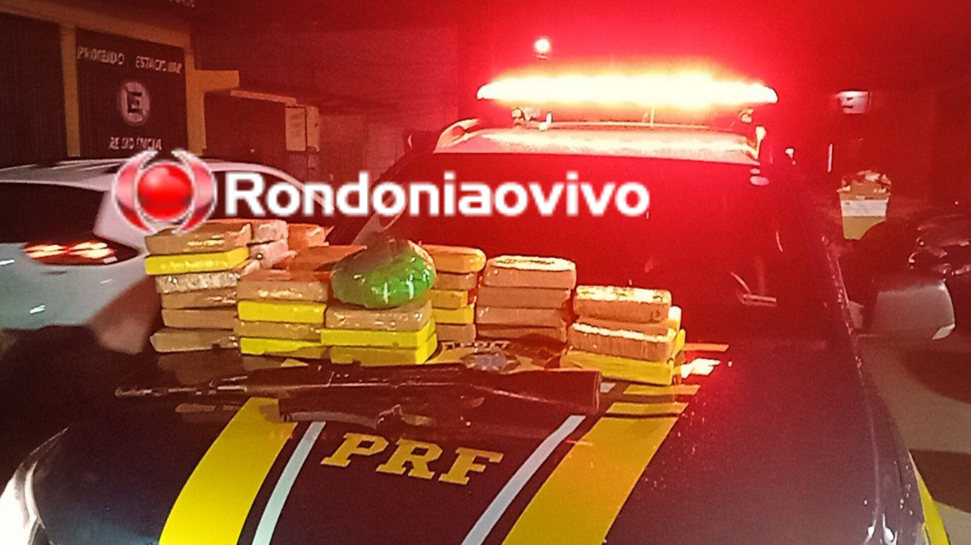 FLAGRANTE: Traficante é preso com fuzil e 44 tabletes de cocaína na BR-364