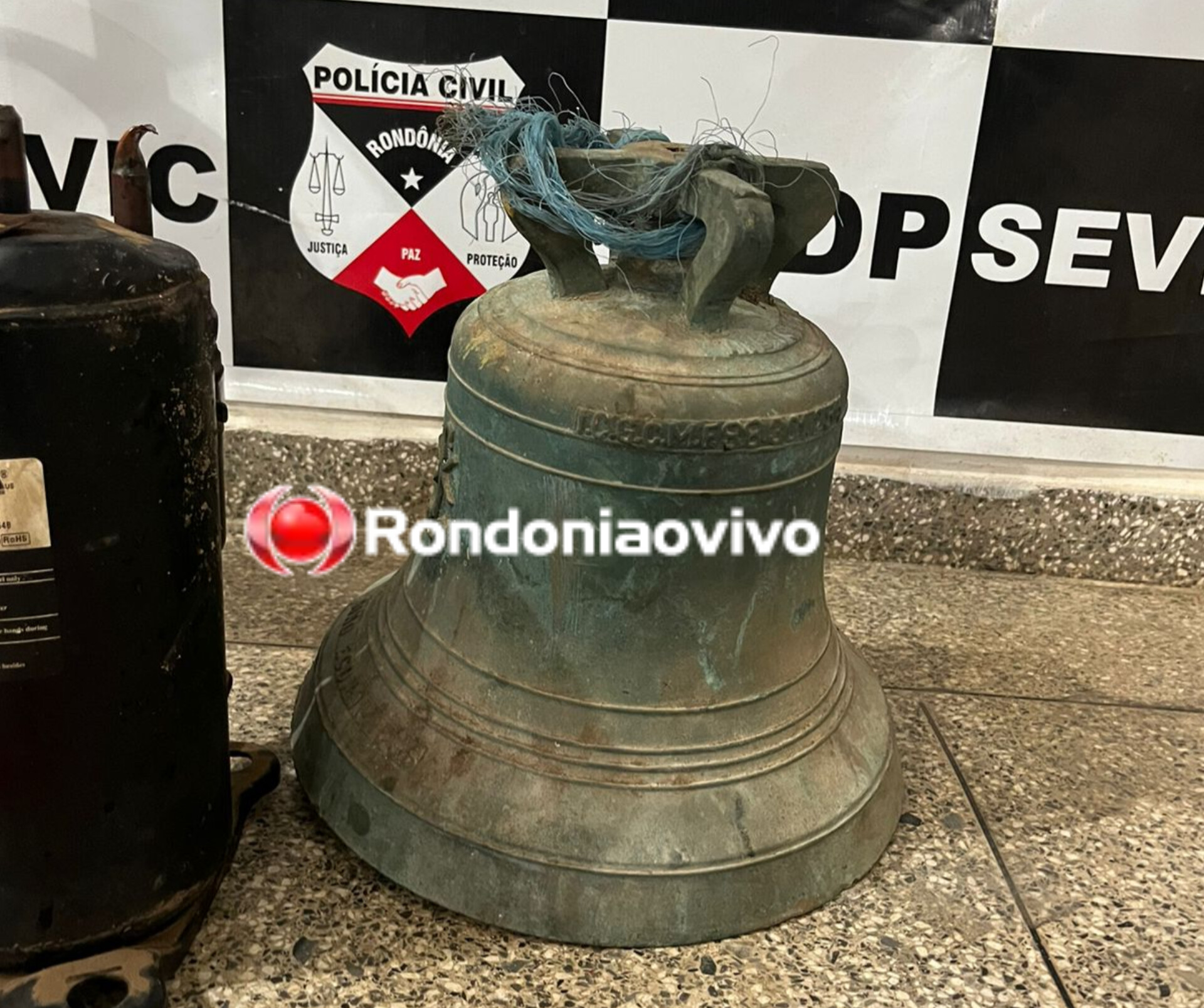 APÓS DENÚNCIA: Agentes do 7° DP recuperam sino furtado de igreja católica na BR-364