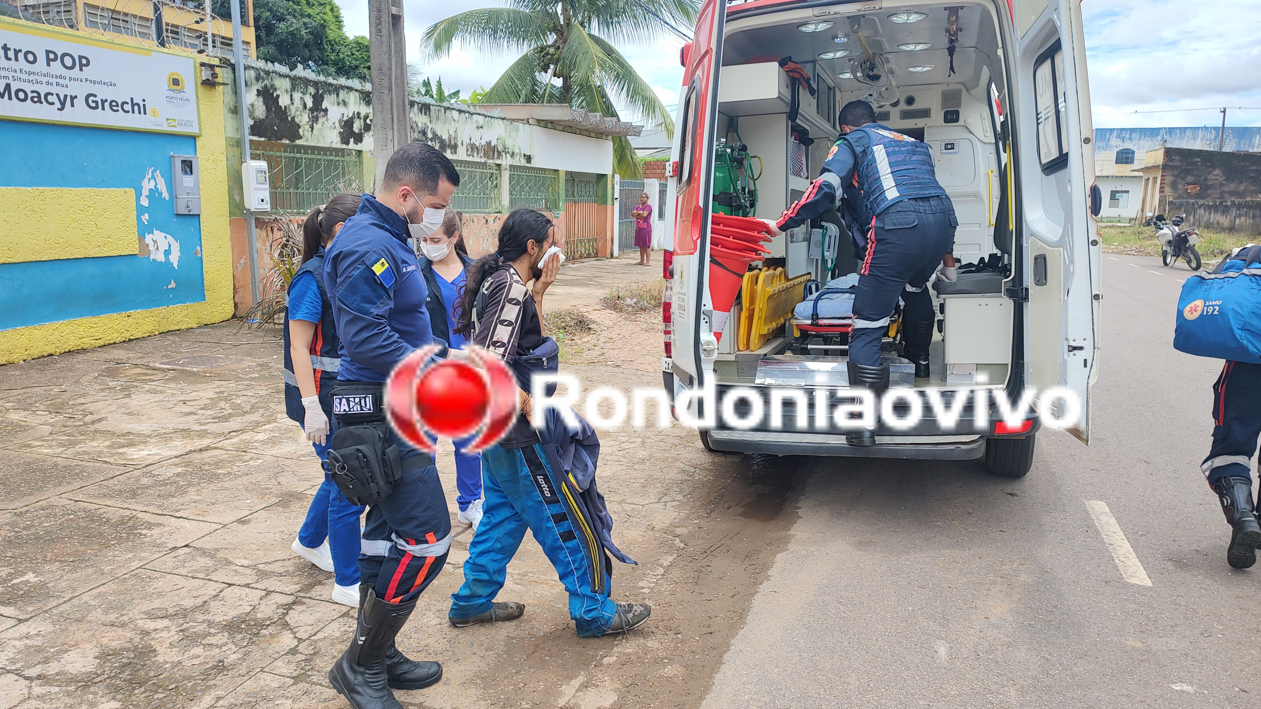 BRIGA: Homem é atacado em casa de apoio no Centro de Porto Velho