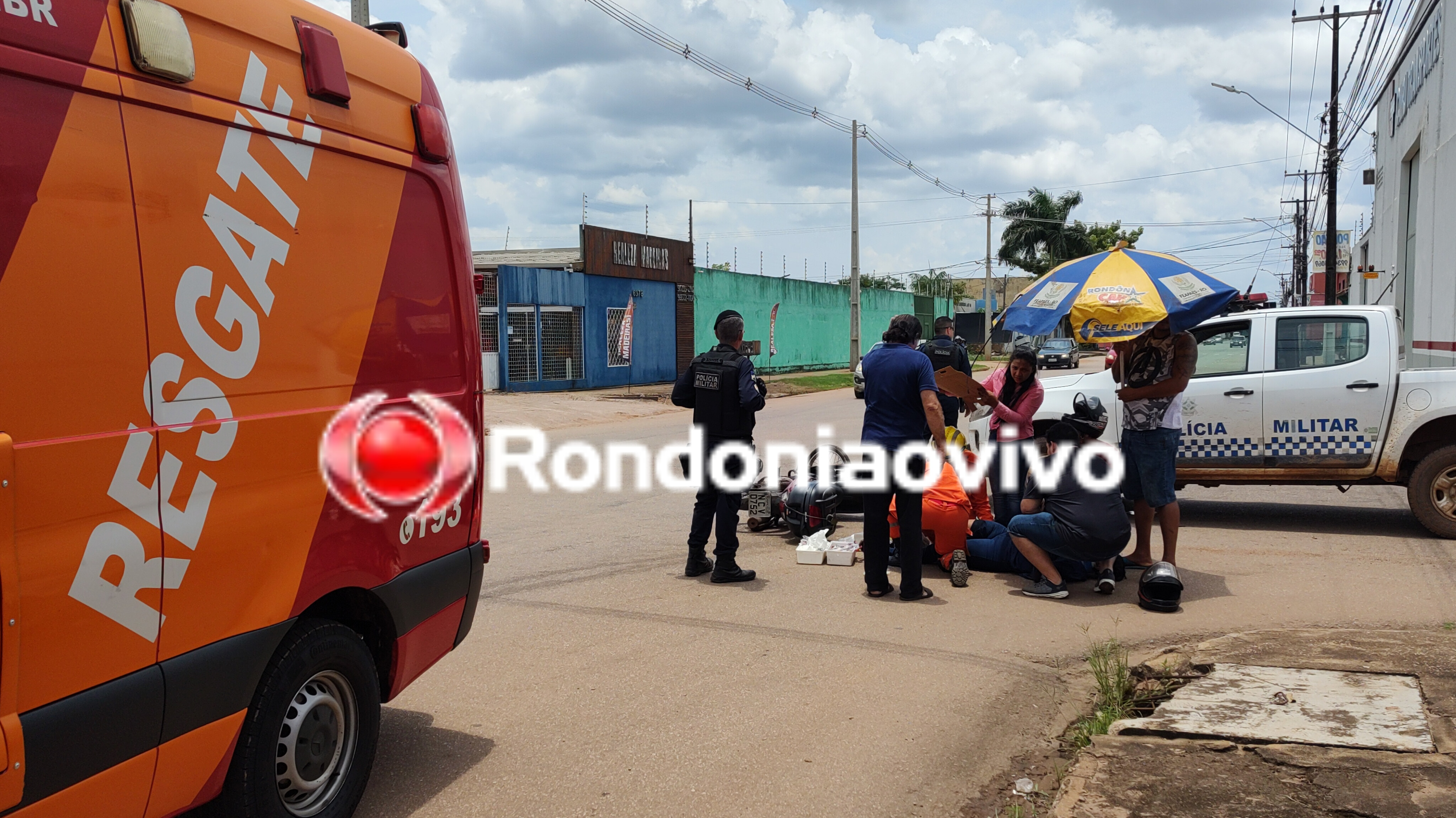 VÍDEO: Motociclista sofre grave fratura exposta em acidente na Amazonas