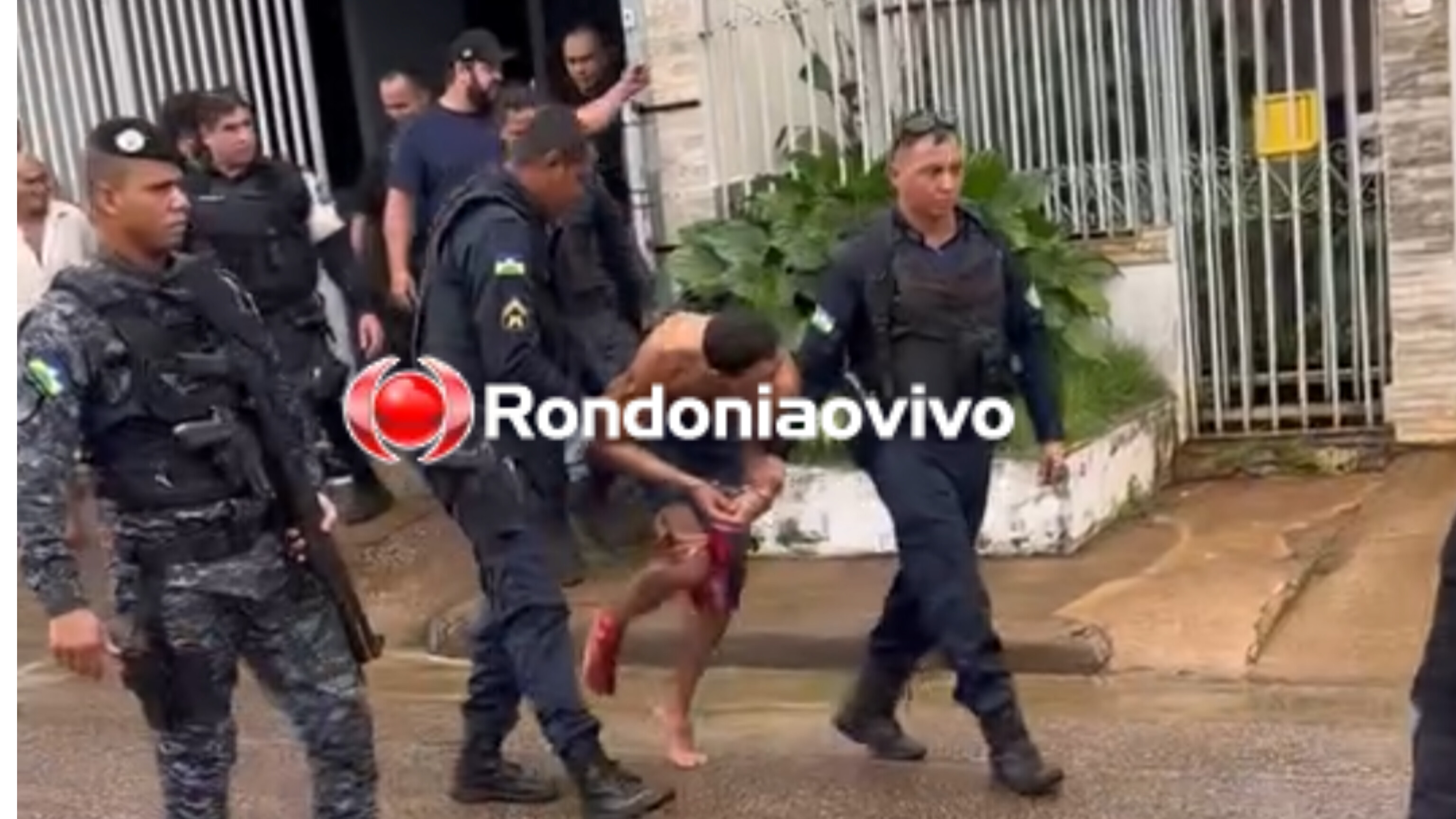 SE DEU MAL: Ladrão de residência é baleado ao tentar investir contra PM's durante fuga