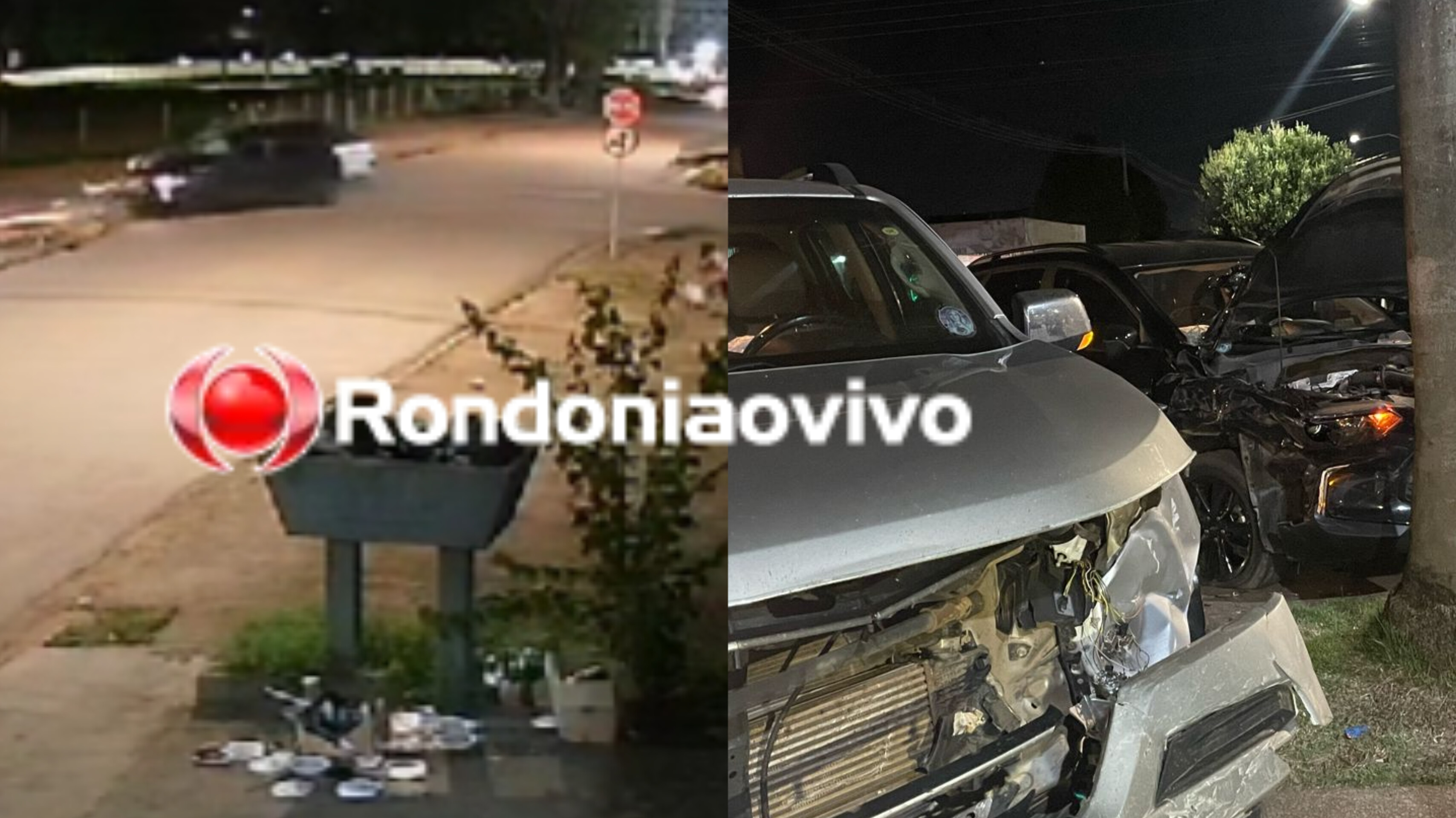 VÍDEO: Grave colisão entre veículos é registrada por câmera de segurança 