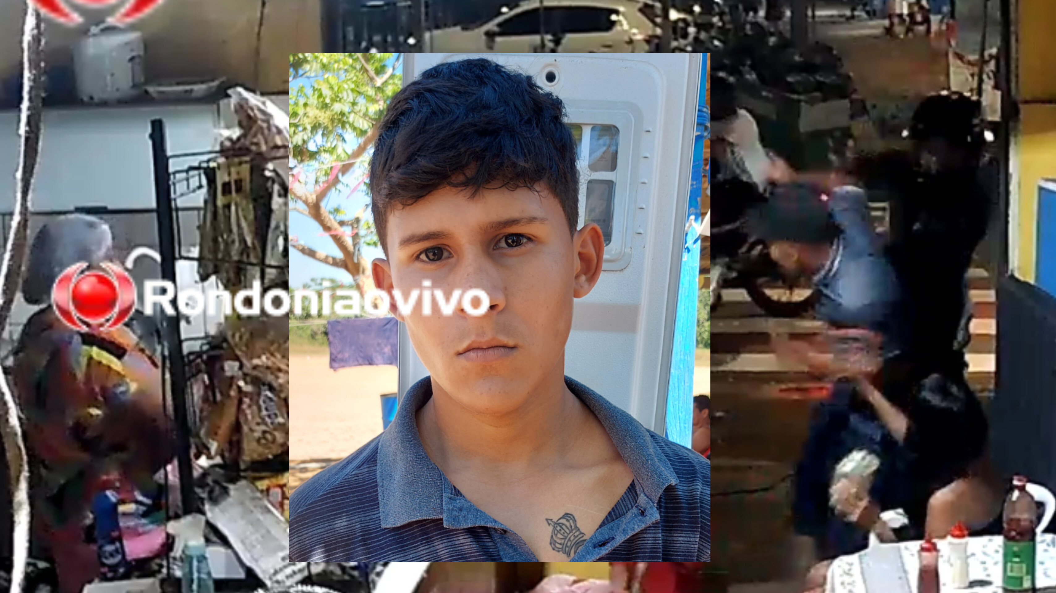 TIROS: Vídeo mostra ataque que deixou jovem em estado grave na frente de policlínica 