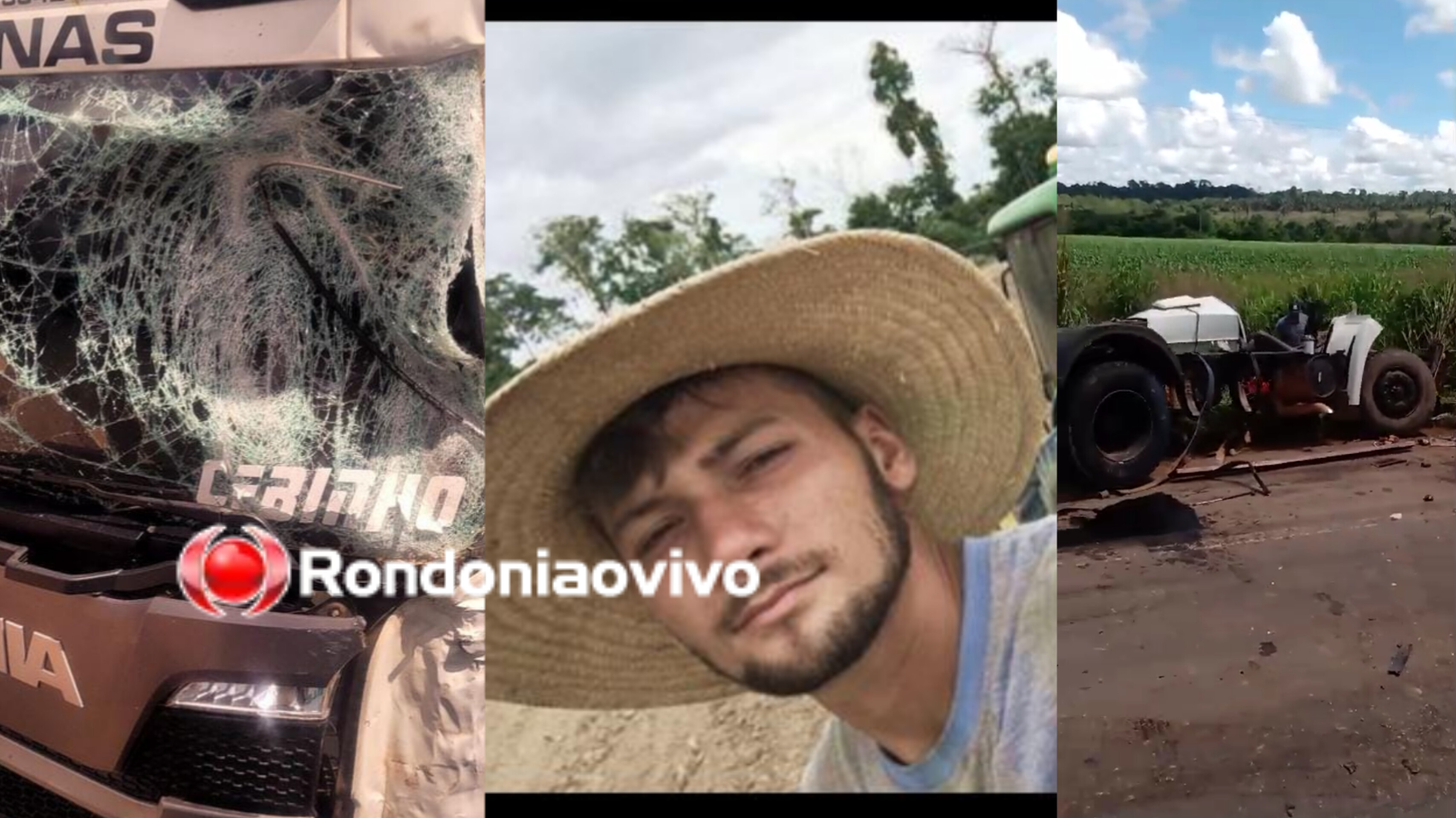 TRÁGICO: Morre motorista vítima de grave batida entre carretas na BR-364