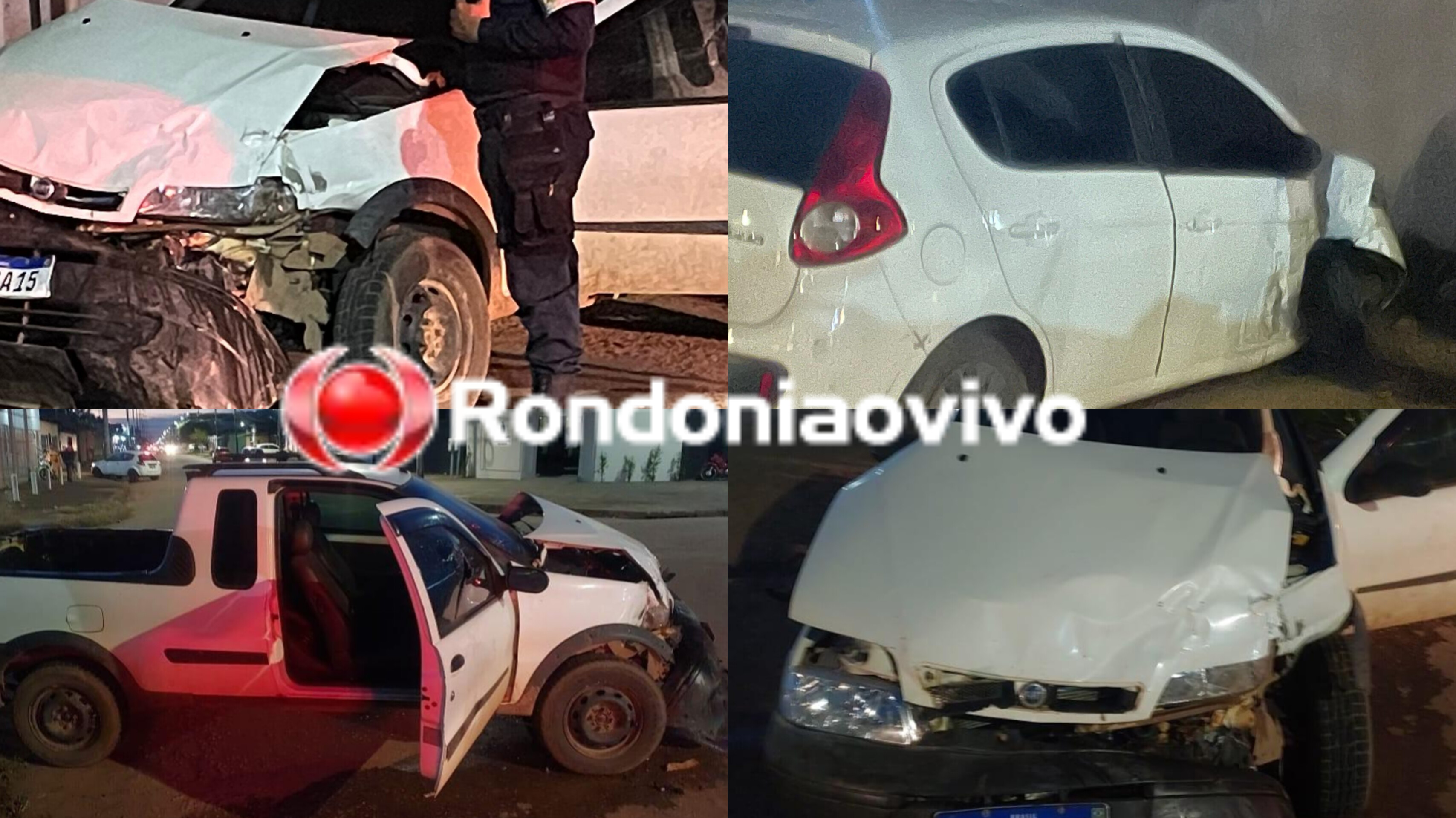 OUTRO ACIDENTE: Fiat Pálio e Strada se chocam em cruzamento na zona Leste 