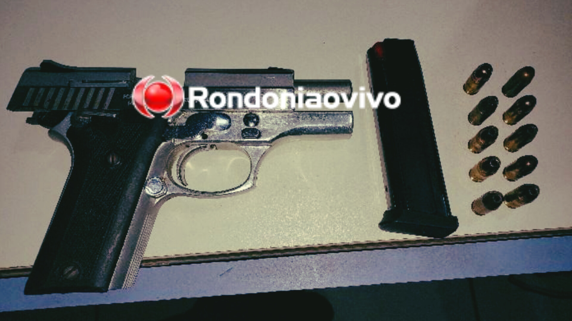 'TENHO PORTE': Motorista de Hilux é preso pela PM com pistola calibre 380 