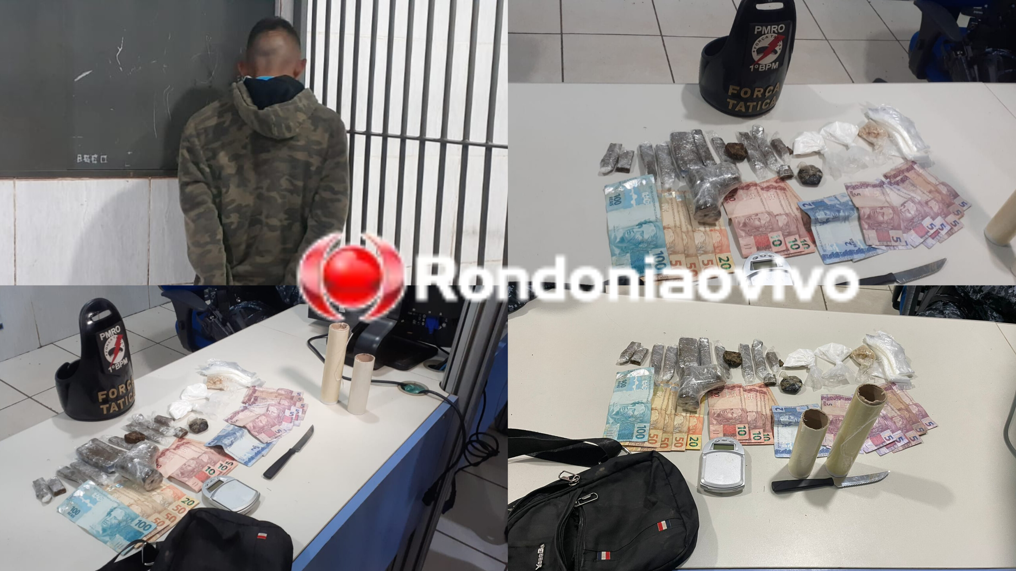 BECO DA LIMEIRA: Traficante tenta fugir, mas cai e é preso com várias porções de drogas