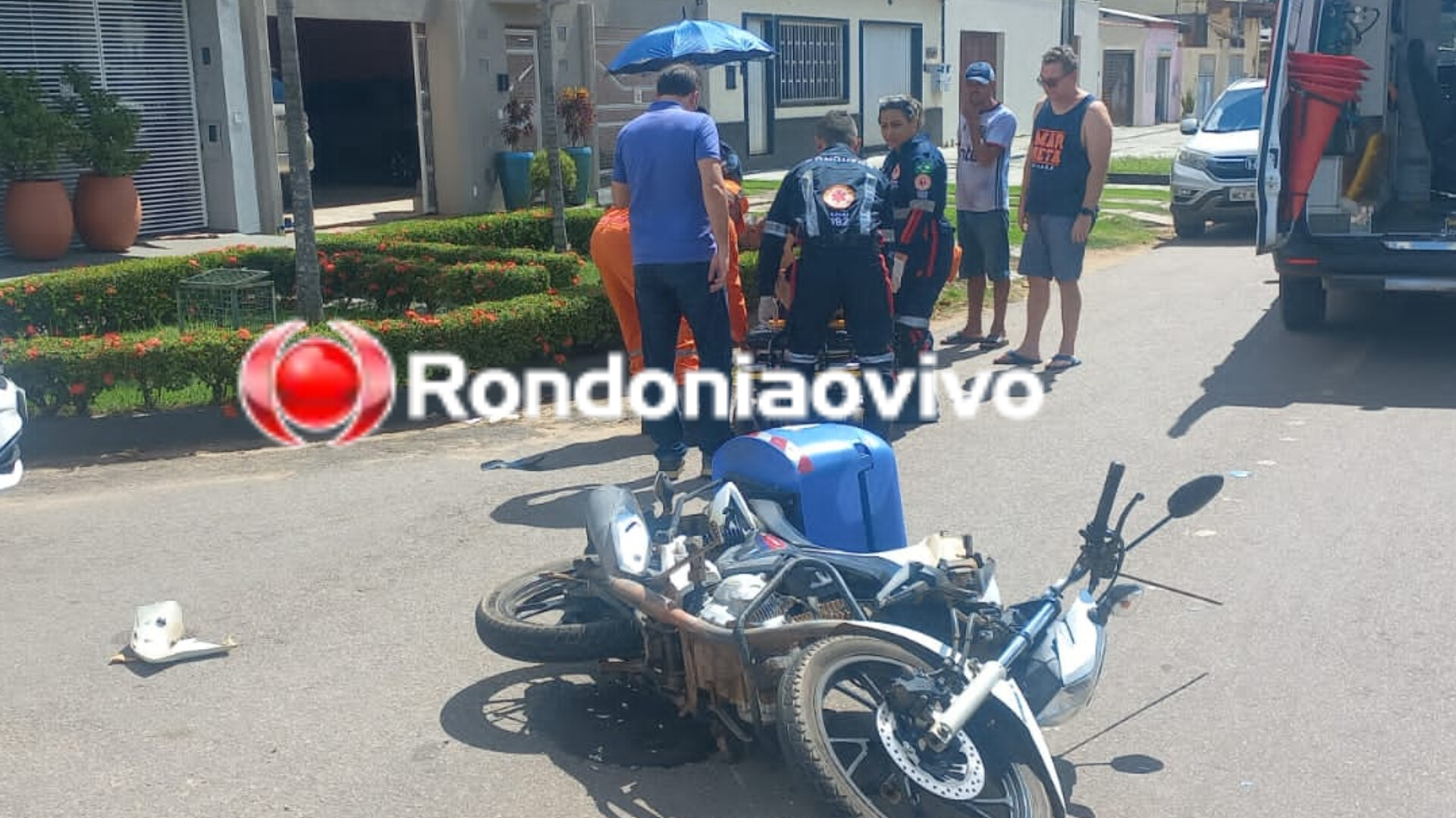 URGENTE: Funcionário da AmBev sofre acidente após motorista avançar preferencial 