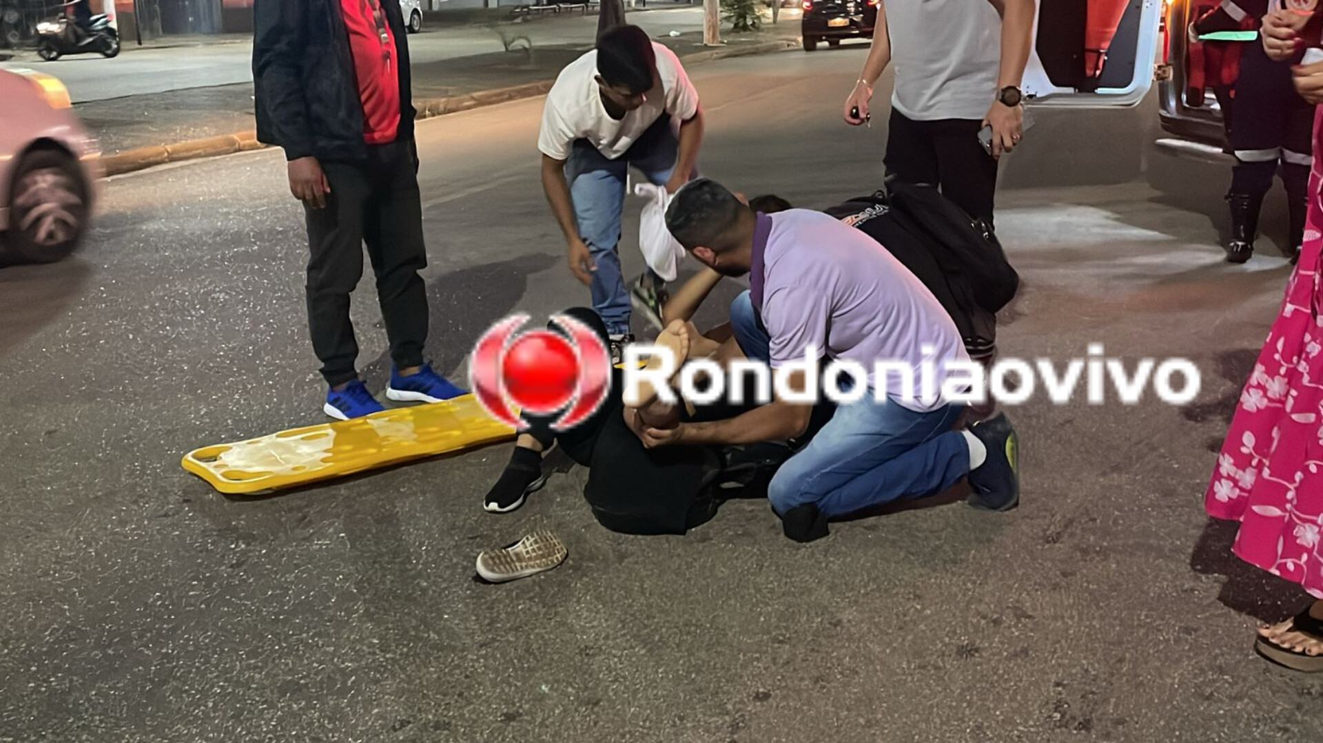 CENTRO: Passageira de moto aplicativo tem fratura após acidente na Nações Unidas 