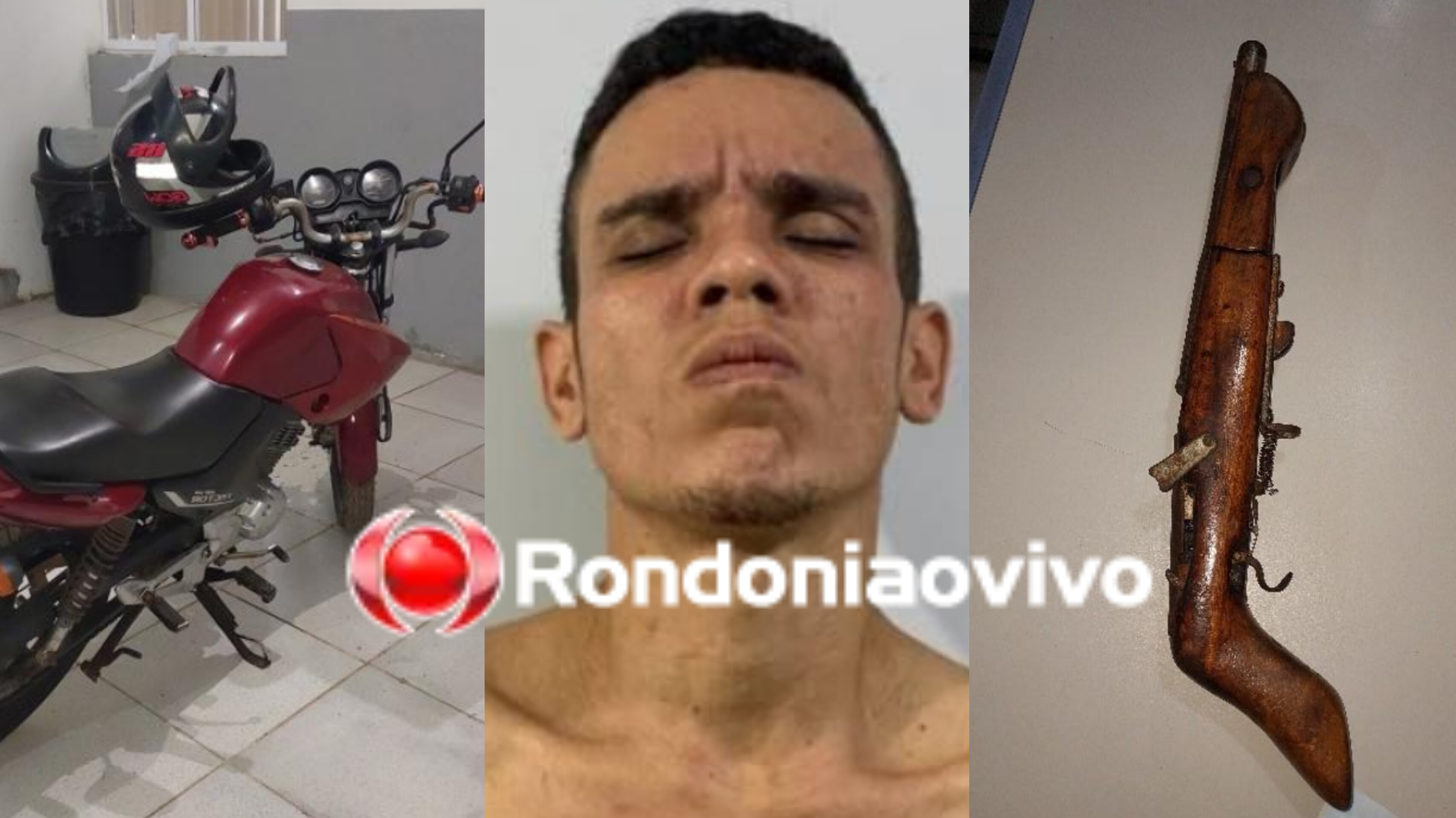 PAROU NA UPA: Criminoso é atacado por cachorro após roubar moto e tentar fugir da PM 