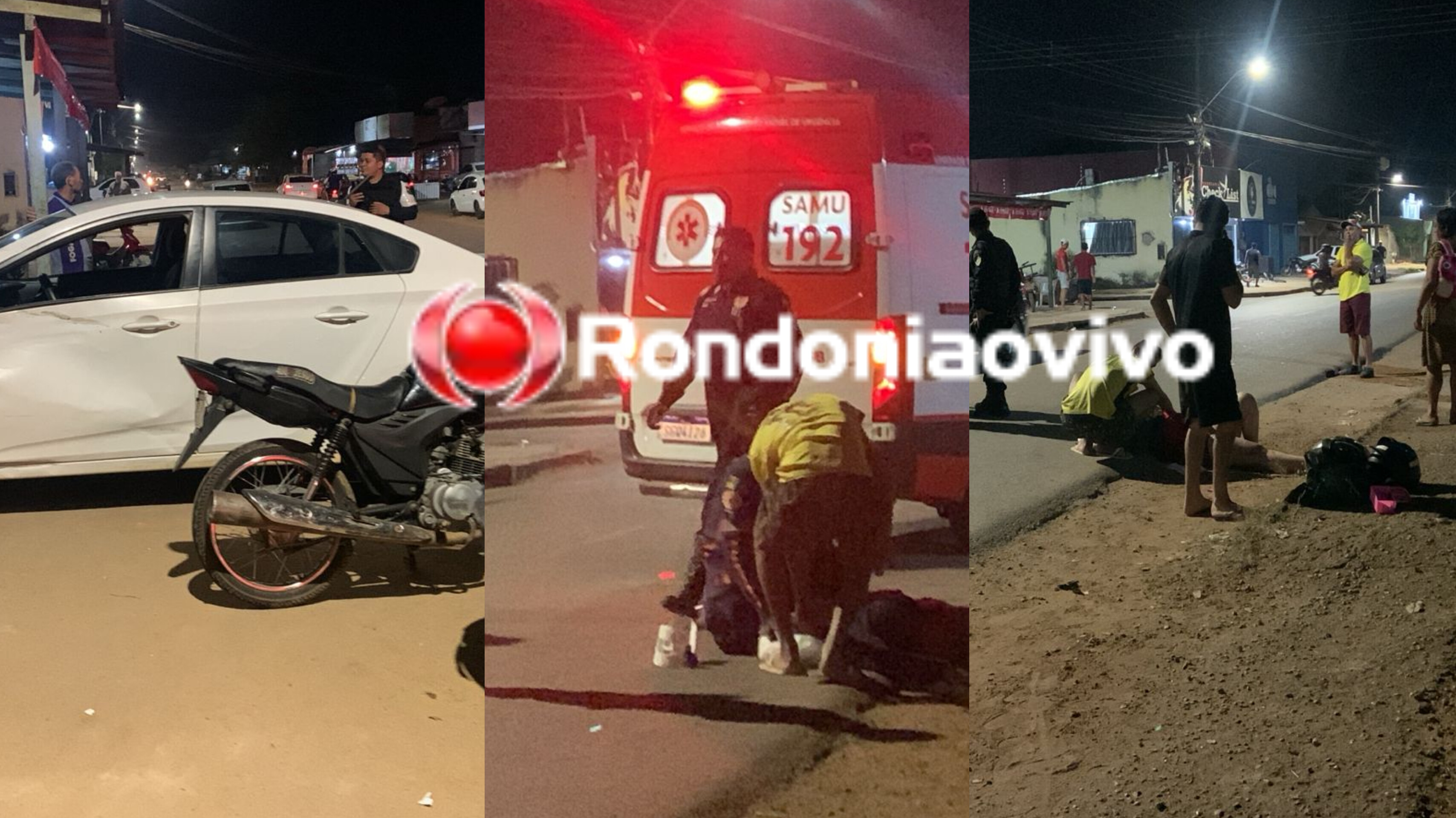 FERIDOS: Mulher sem habilitação colide em carro e dois são socorridos para a UPA 