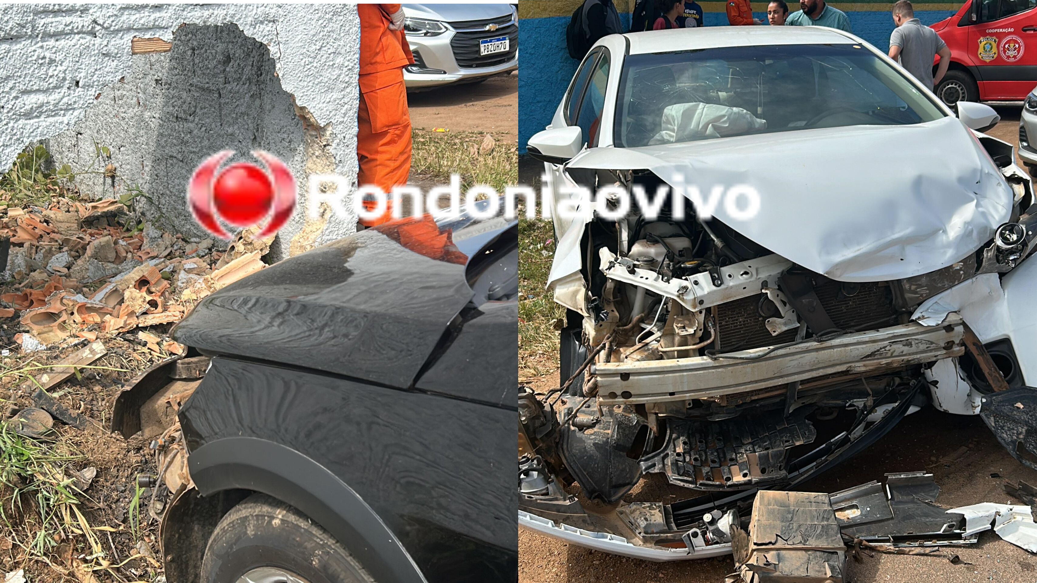 QUEBROU MURO: Engenheiro e servidor federal ficam feridos após violenta colisão 