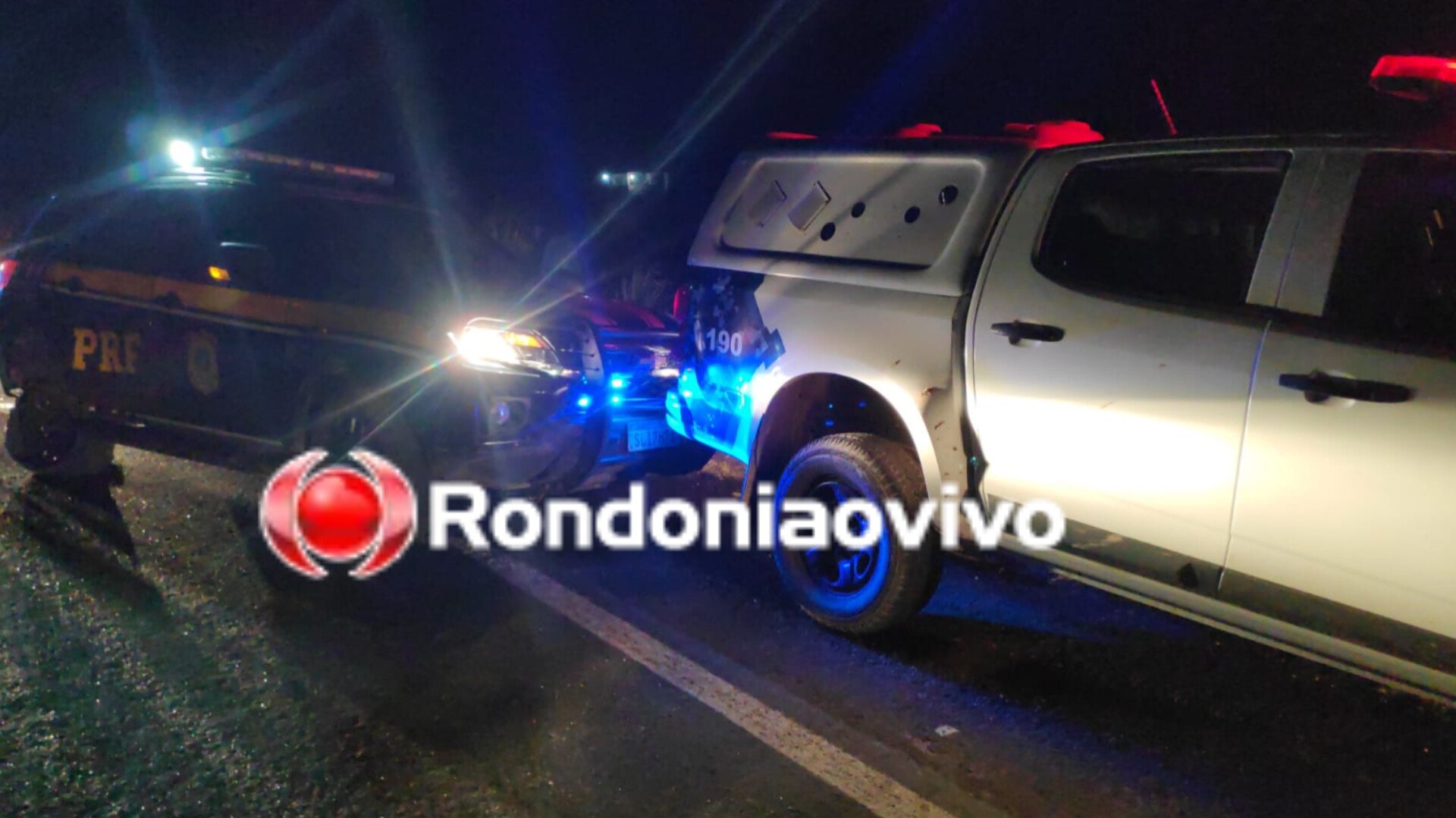 NA BR-364: Criminoso é baleado após furtar viatura da PRF e sair em fuga alucinada 