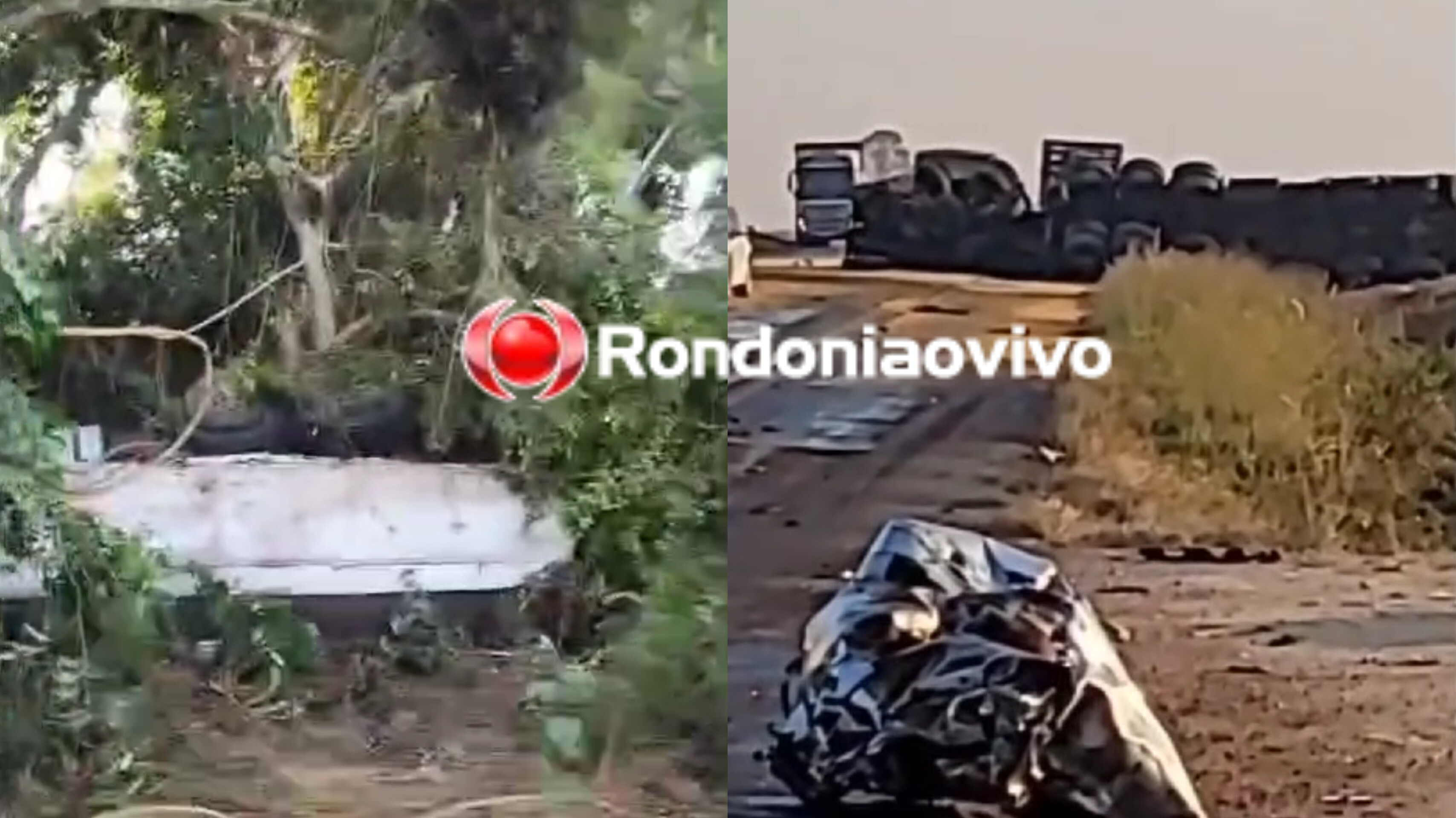 FRONTAL: Batida entre duas carretas resulta em morte na BR-364 