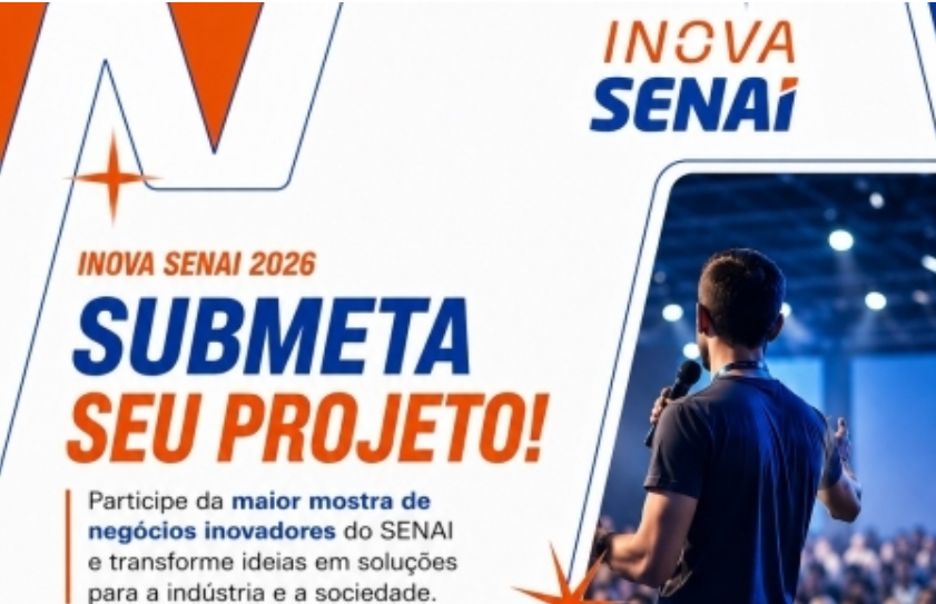 OPORTUNIDADE: Inova SENAI está com inscrições abertas até dia 21 de agosto
