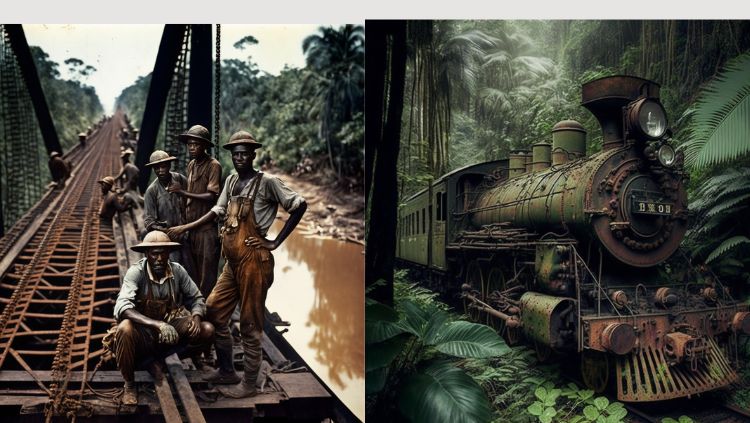 ARTE: Publicitário usa inteligência artificial para revisitar a lendária Estrada de Ferro Madeira-Mamoré