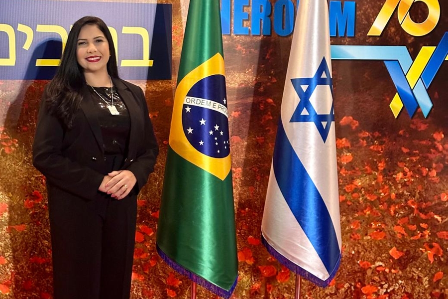 CRISTIANE LOPES: Deputada participa de solenidade em comemoração aos 76 anos de Israel