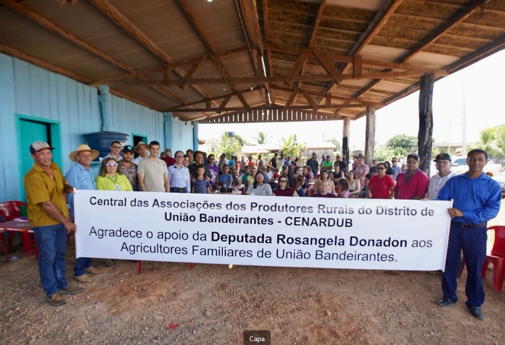 ROSANGELA DONADON: Deputada realiza entrega de equipamentos agrícolas em União Bandeirantes
