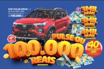 RONDÔNCAP: Fiat Pulse no 4º premio ou 100 mil  reais