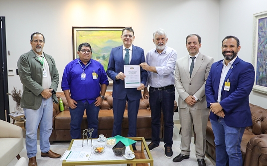 CARTA DE DEMANDA: Presidente do TJRO recebe visita da Caravana Agro Sustentável de Rondônia
