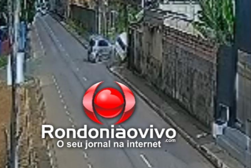 VÍDEO: Capotamento na Pinheiro Machado foi gravado por câmera de segurança