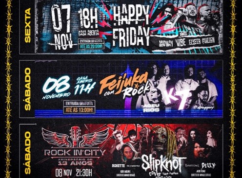 ROCK: Confira a agenda dessa semana no Grego Original
