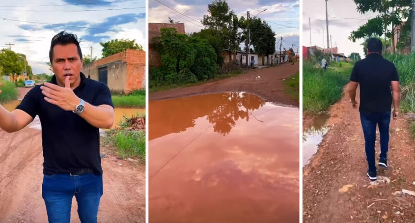 EDIMILSON DOURADO: Vereador fiscaliza ruas do Bairro Cidade Nova