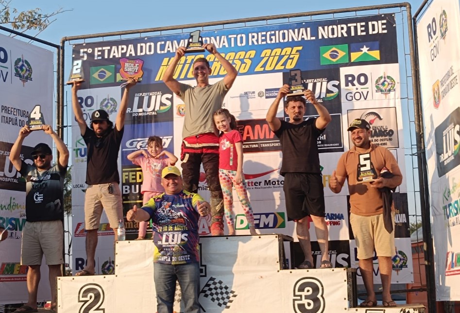 MOTOCROSS: Itapuã do Oeste sediou etapa neste final de semana, confira resultados