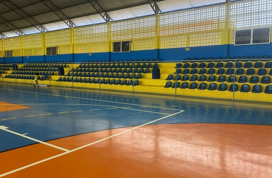 ESPORTE E LAZER: Ginásio Eduardo Lima e Silva recebe obras de reforma e modernização