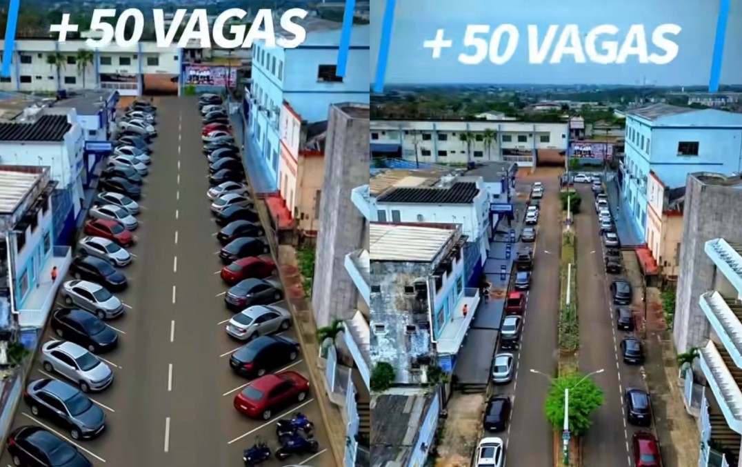 MUDANÇA: Rua Irmã Capelli contará com vagas em 45° para melhorar o trânsito