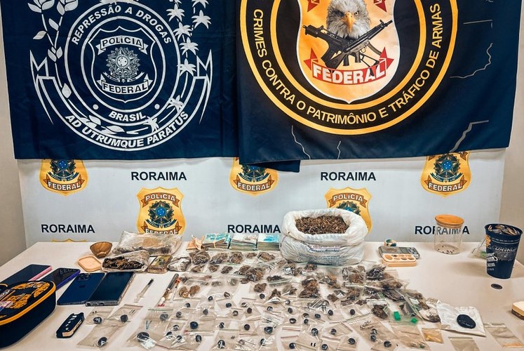 OPERAÇÃO: PF realiza prisão e apreende drogas em Roraima