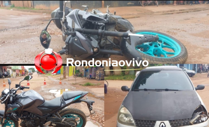 VÍDEO: Condutora de MT-03 sofre grave acidente em Avenida de Porto Velho 