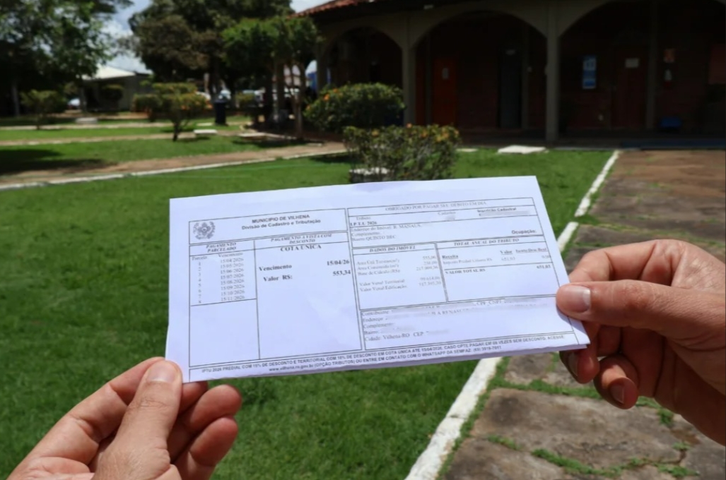 VILHENA: Prefeitura esclarece novo formato dos carnês do IPTU 2026