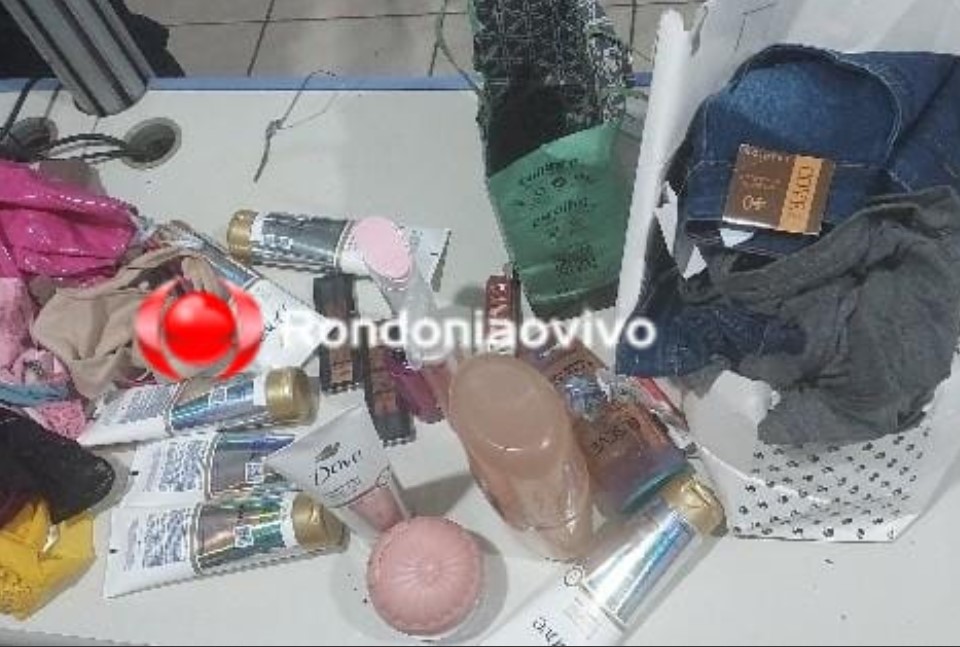 NA JATUARANA: Casal é preso após furtos  de roupas e cosméticos em duas lojas