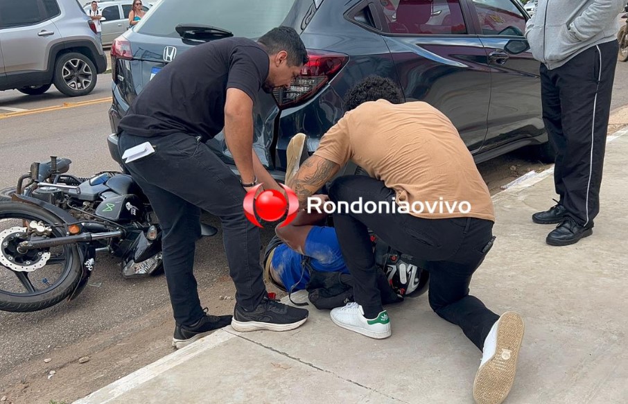 URGENTE: Moto aplicativo sofre grave acidente na Avenida Carlos Gomes