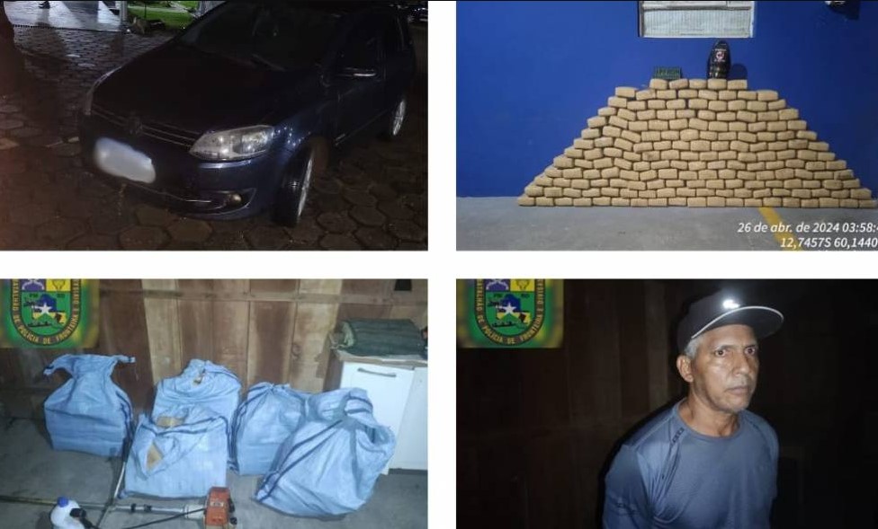 PROPRIEDADE RURAL: Ex-vereador é preso com mais de 170 kg de maconha