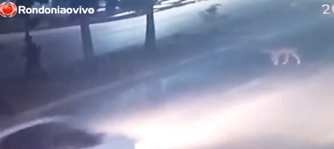 VÍDEO: Idoso morre atropelado por moto e carro em Porto Velho 