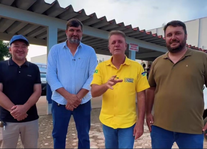 OBRA EM CONCLUSÃO: Luizinho Goebel acompanha reforma do hospital de Cabixi