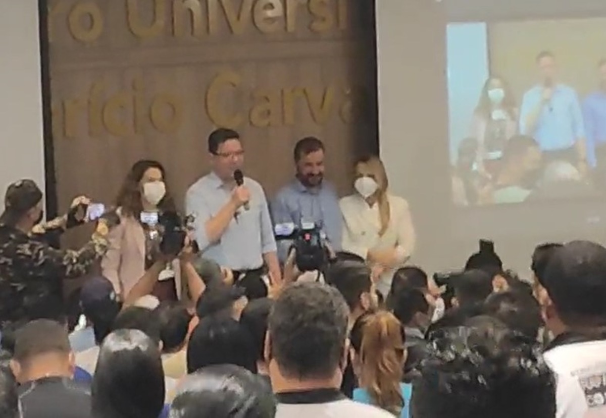 COLETIVA: Governador Marcos Rocha e prefeito Hildon Chaves se reúnem para aliança política