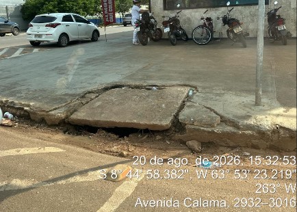 ZÉ PAROCA: Vereador cobra instalação de grade em boca de lobo na Av. Calama