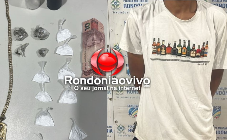 DENUNCIADO: Acusado de vender drogas no Orgulho do Madeira é detido pela PM